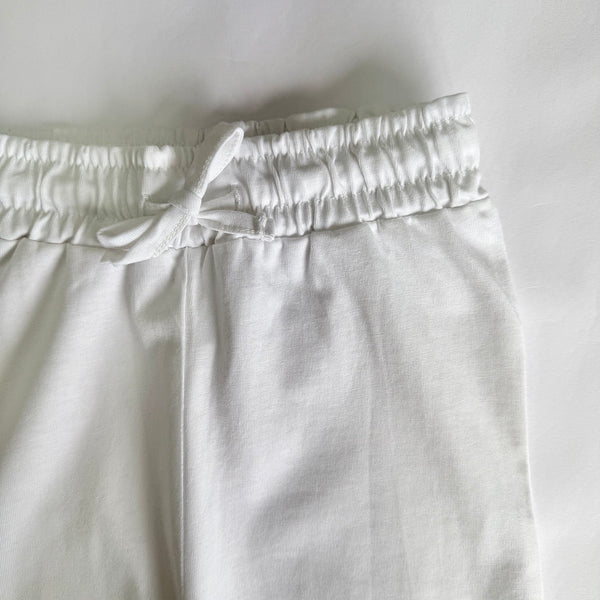 Boys Cotton Joggers- Cream
