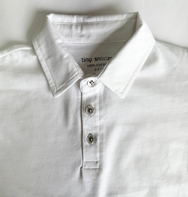 Boys Polo Tshirt- Cream