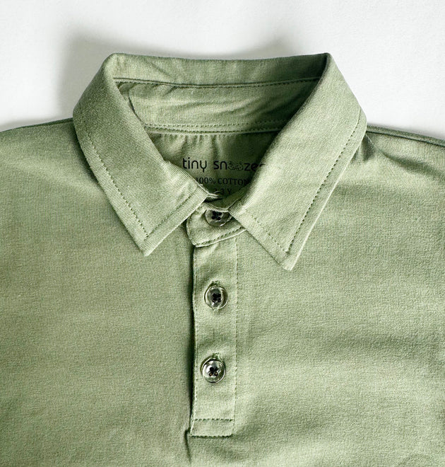 Boys Polo Tshirt- Olive Green