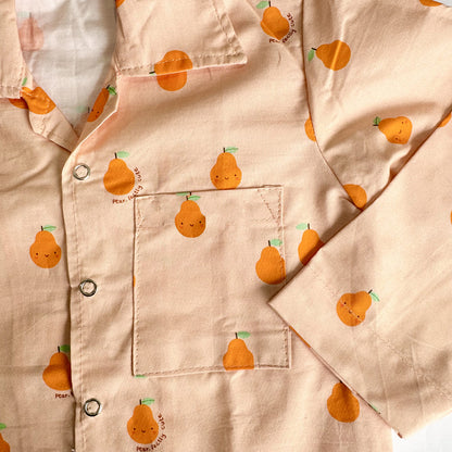 Cotton Nightsuit- Pears