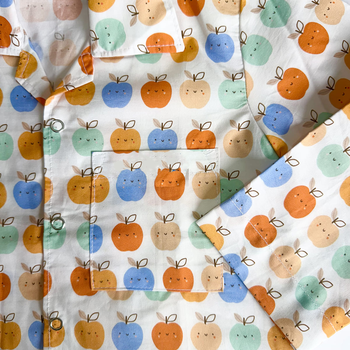 Cotton Nightsuit- Apples