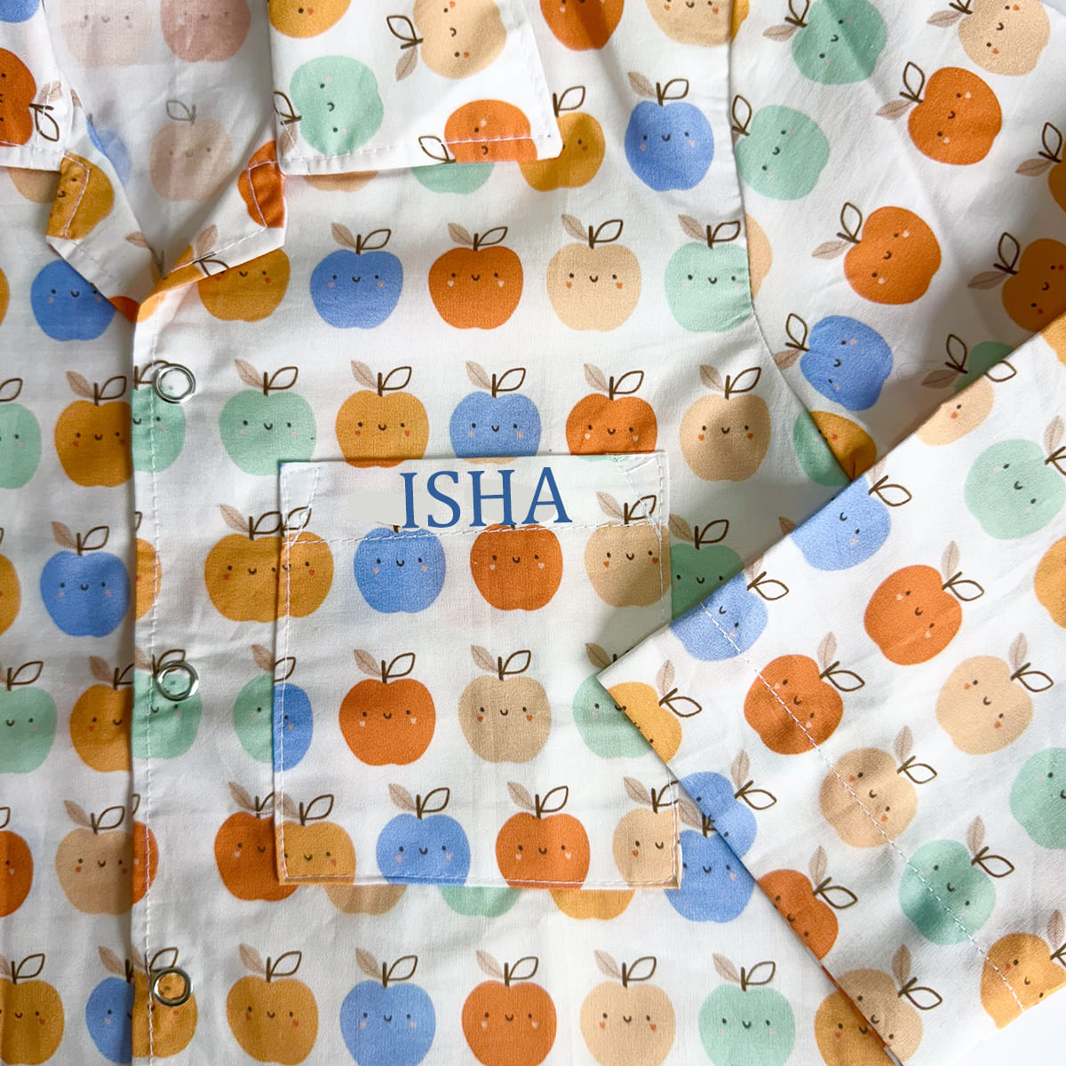 Cotton Nightsuit- Apples