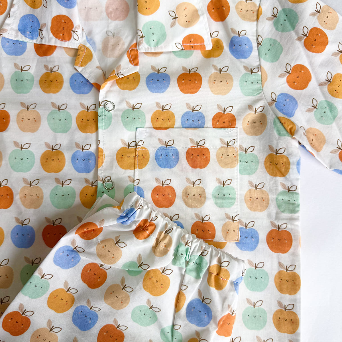 Cotton Nightsuit- Apples