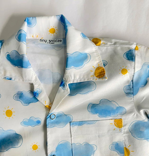 Cotton Nightsuit- Sun & Clouds