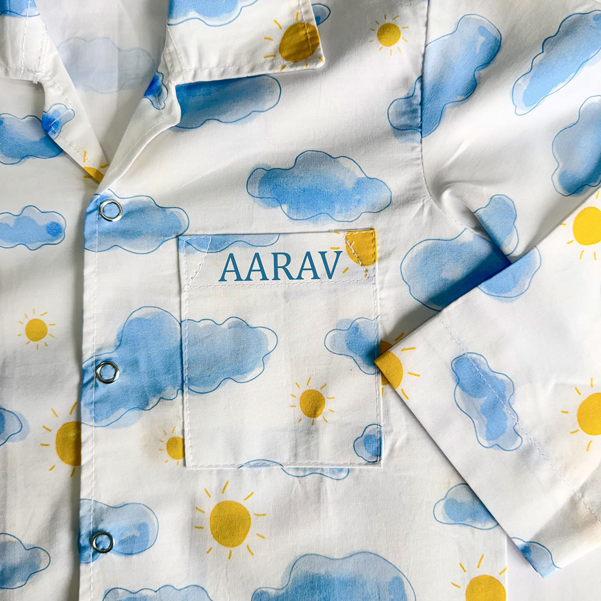 Cotton Nightsuit- Sun & Clouds