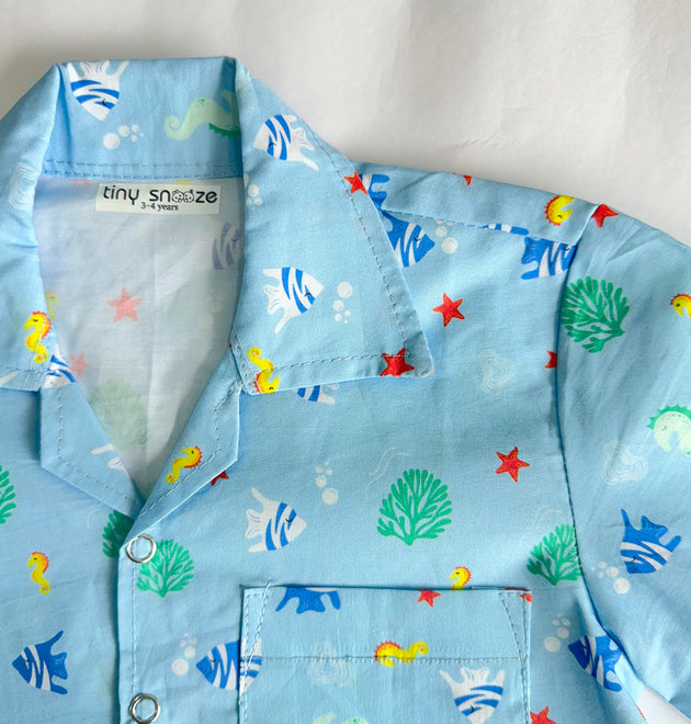 Cotton Nightsuit- Underwater