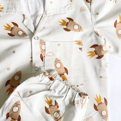 Cotton Nightsuit- Space