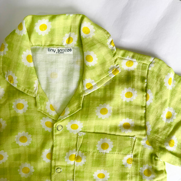 Boys Co-Ord Set- Green Ghingham