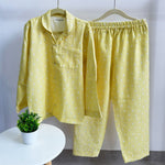 Cotton Nightsuit- Yellow Grasslands