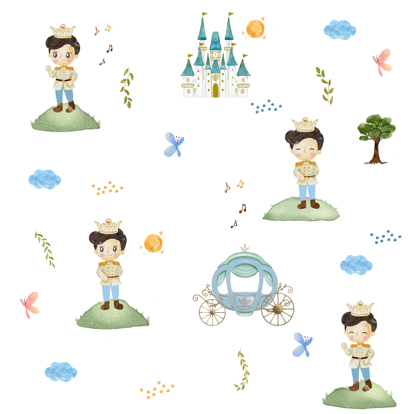 Organic Burp Cloths (set of 2)- The Little Prince