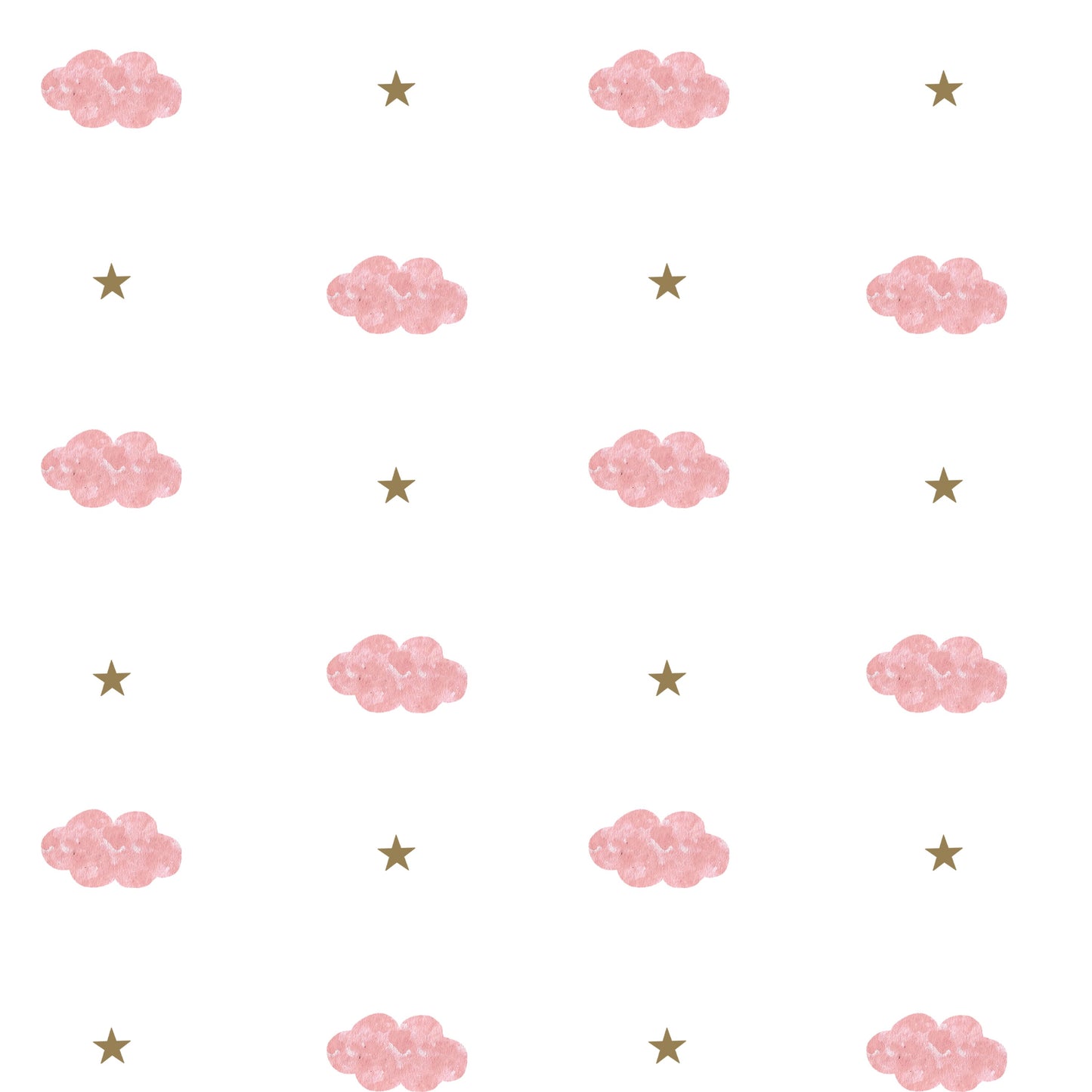 Organic Cot Bumper- Pink Clouds