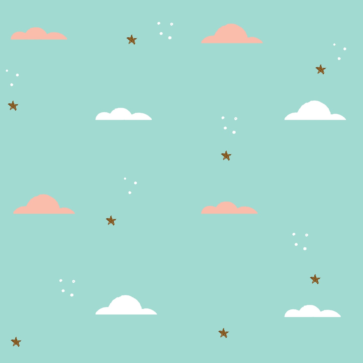 Organic Cot Bumper- Sky Above
