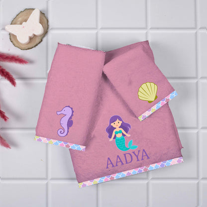 Kids Towels (Set of 3) - Onion Pink