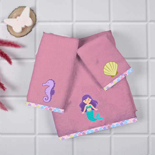 Kids Towels (Set of 3) - Onion Pink