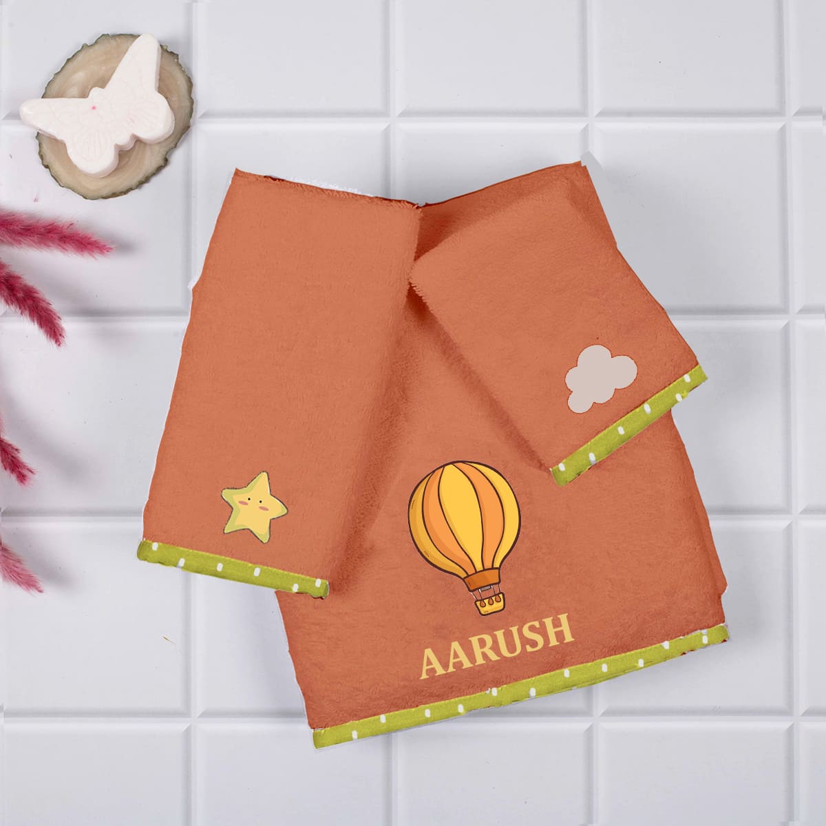 Kids Towels (Set of 3) - Rust