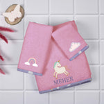 Kids Towels (Set of 3) - Pink