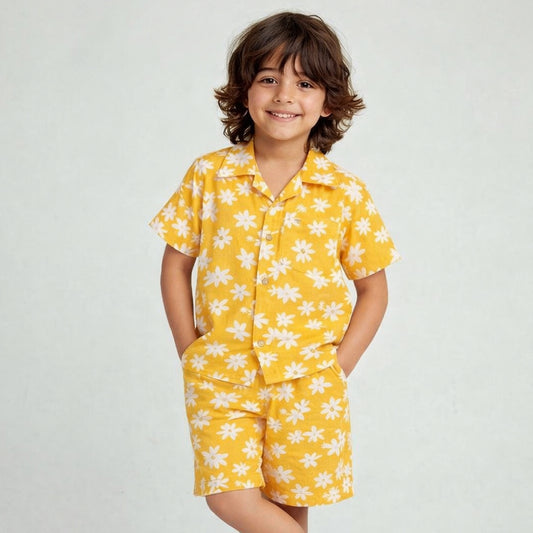 Boys Co-Ord Set- Sunflowers