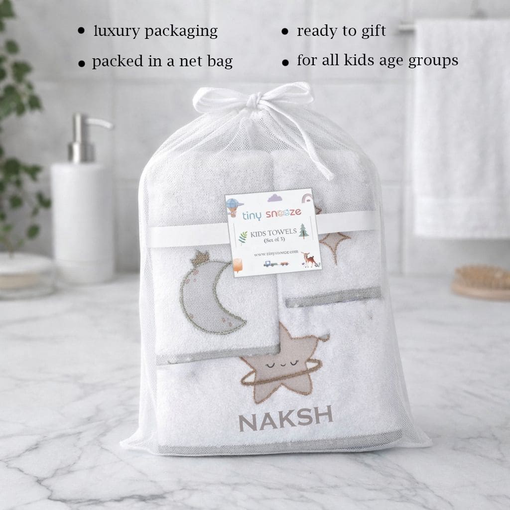 Kids Towels (Set of 3) - White