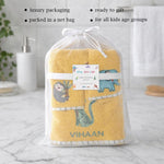 Kids Towels (Set of 3)- Yellow
