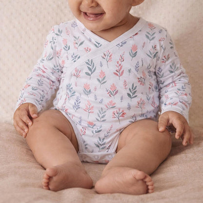 Kimono Bodysuits- Pastel Leaves & Dandelions- Pack of 2