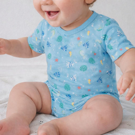 Cotton Bodysuit- Underwater