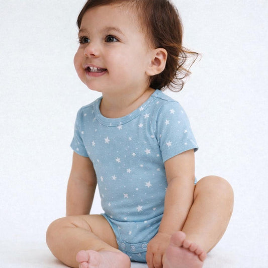 Cotton Bodysuit- Grey Sky