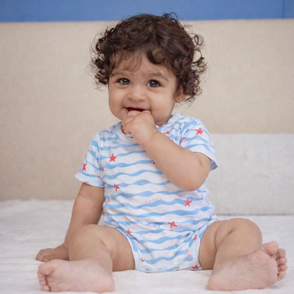 Cotton Bodysuits- Waves & Underwater- Pack of 2