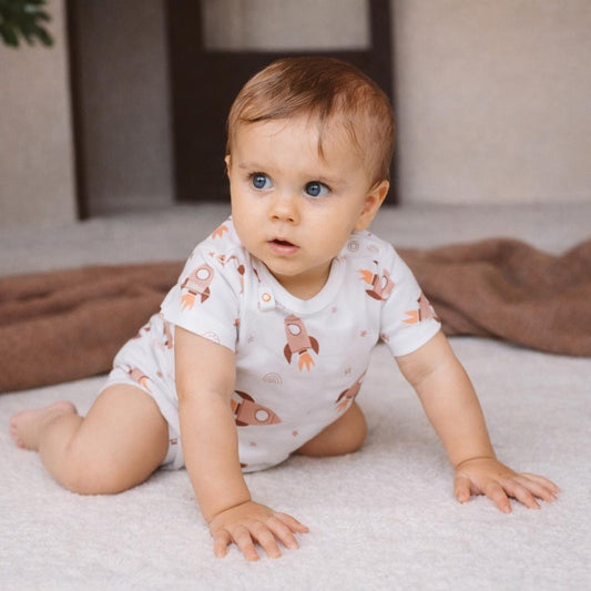 Cotton Bodysuit- Space