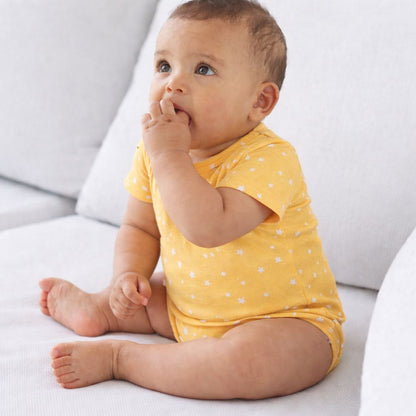 Cotton Bodysuits- Sun Clouds & Yellow Sky- Pack of 2