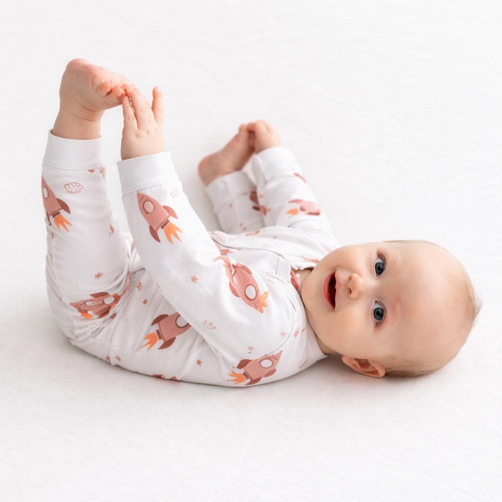 Cotton Sleepsuits- Space & Magical Sky- Pack of 2