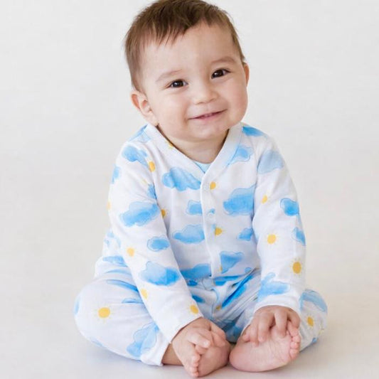 Cotton Sleepsuit- Sun & Clouds