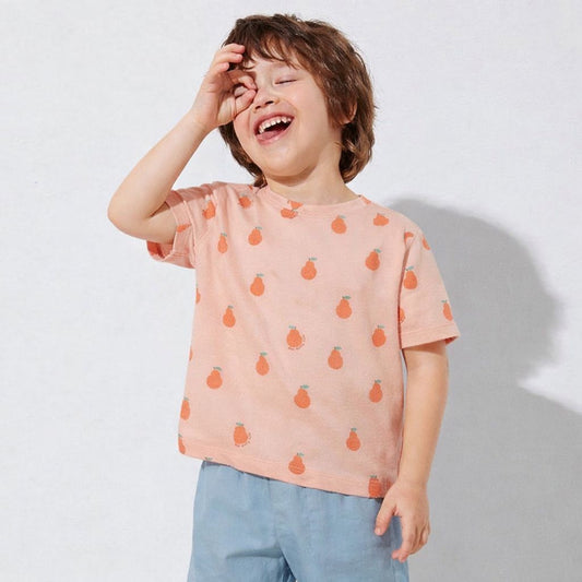 Kids Cotton Tshirt- Pears & Apples- Pack of 2