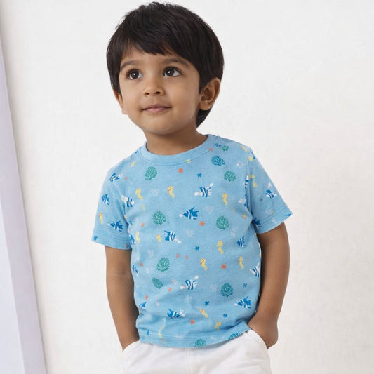 Kids Cotton Tshirt- Underwater