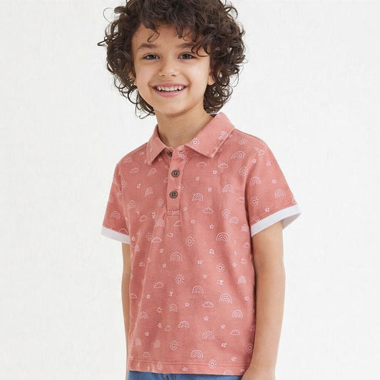 Boys Polo Tshirt- Magical Sky & Solid Powder Blue- Pack of 2