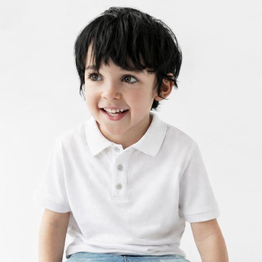 Boys Polo Tshirt- Cream