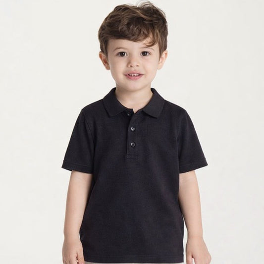 Boys Polo Tshirt- Black