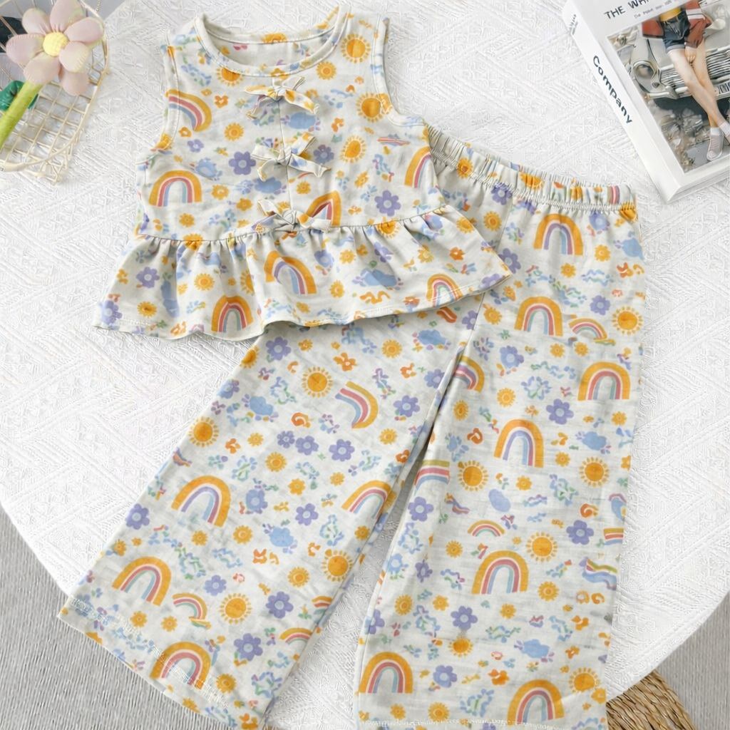 Girls Co-Ord Set with Pants- Confetti
