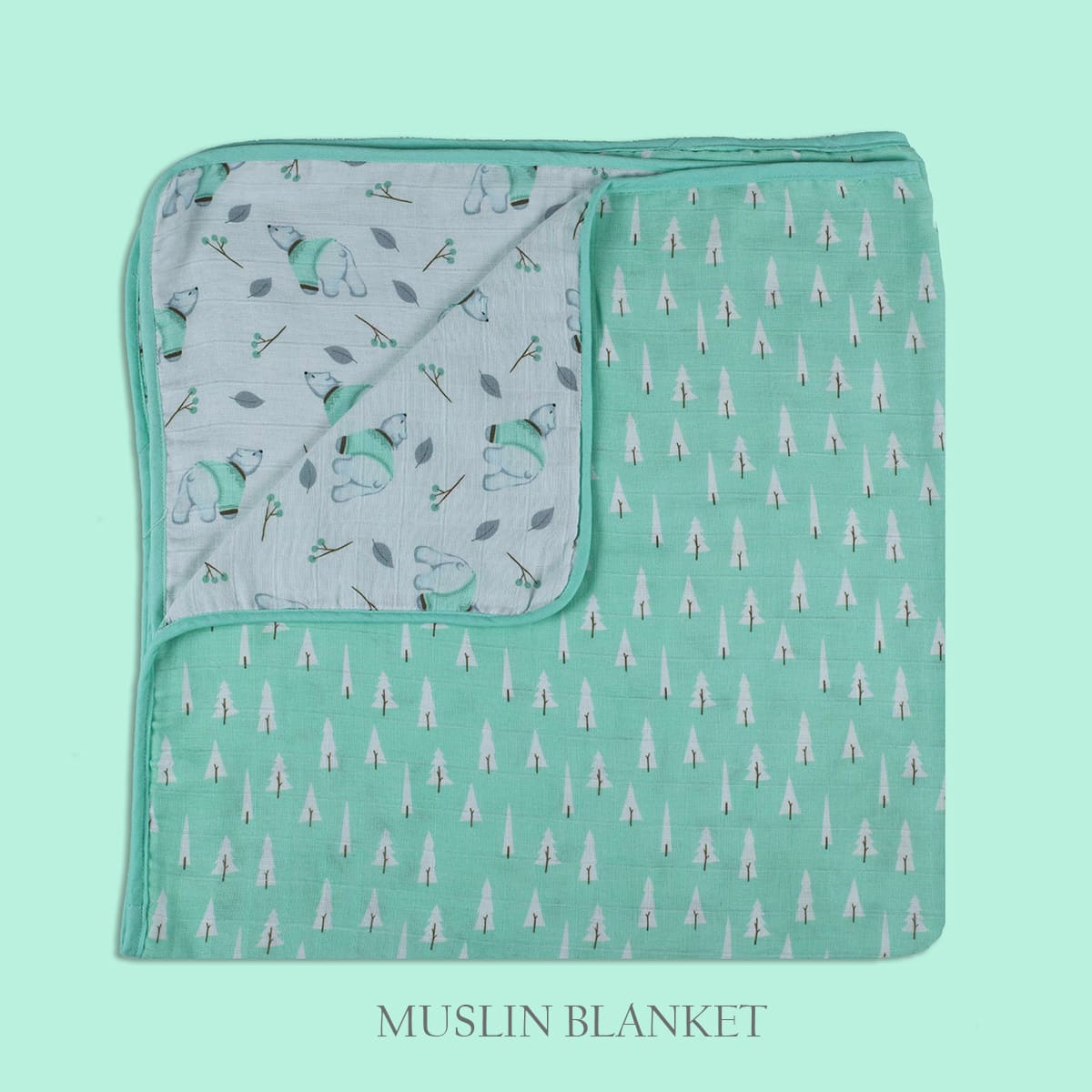 Cot Bedding Set with Bumper - Arctic | Set of 7