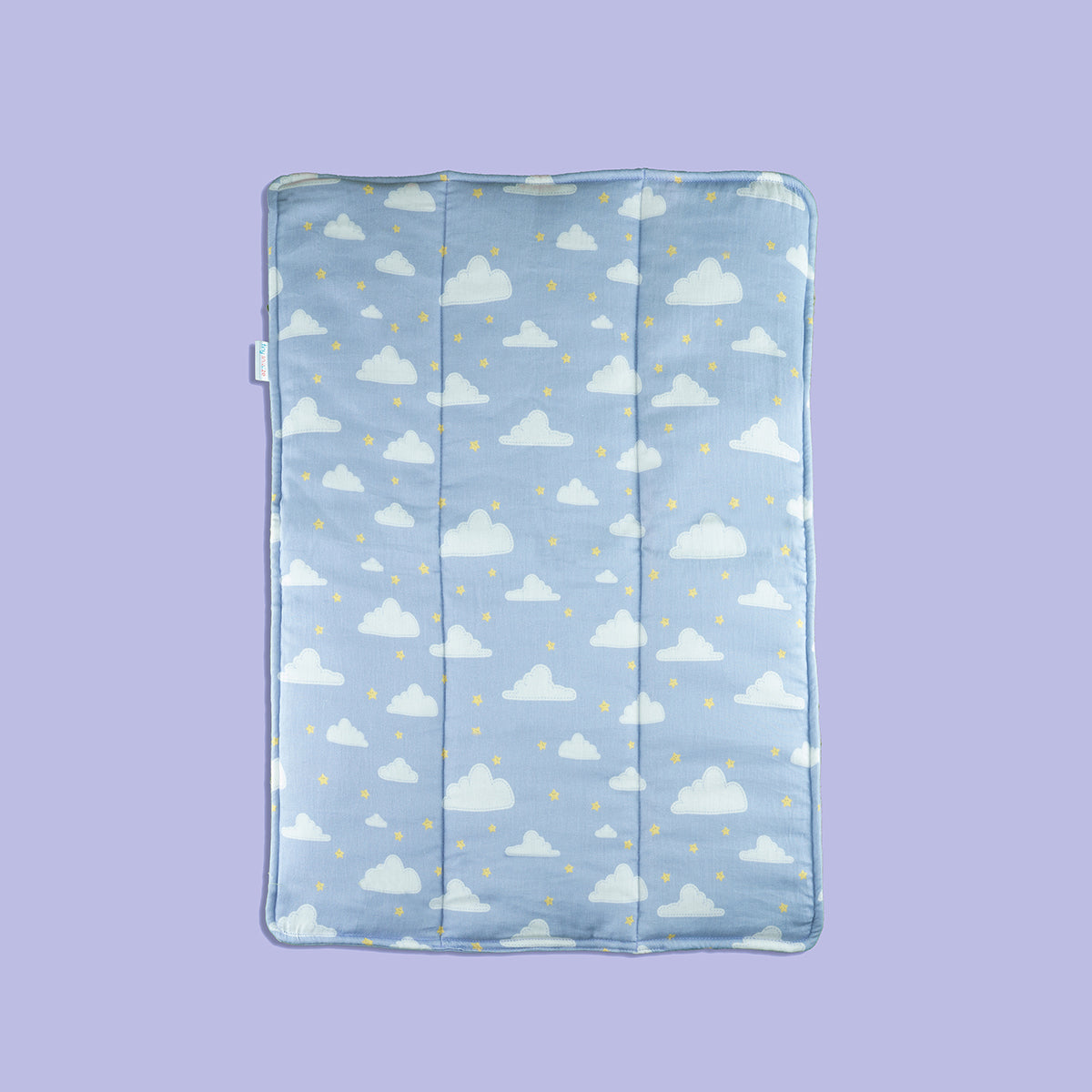 Organic Bed Protector- Purple Clouds