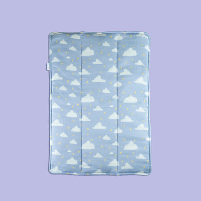 Organic Bed Protector- Purple Clouds