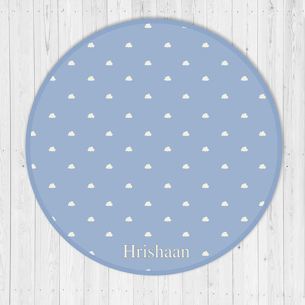 Organic Playmat- Stars & Clouds-Blue