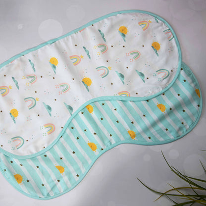 Organic Burp Cloths (set of 2)- Horizon