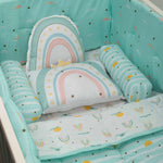 Cot Bedding Set with Bumper - Horizon | Set of 7