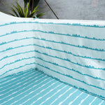 Organic Cot Bumper- Blue Bumps