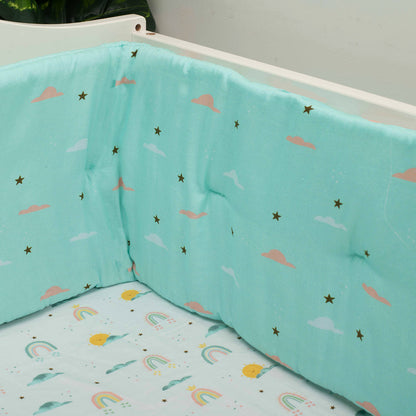 Organic Cot Bumper- Sky Above