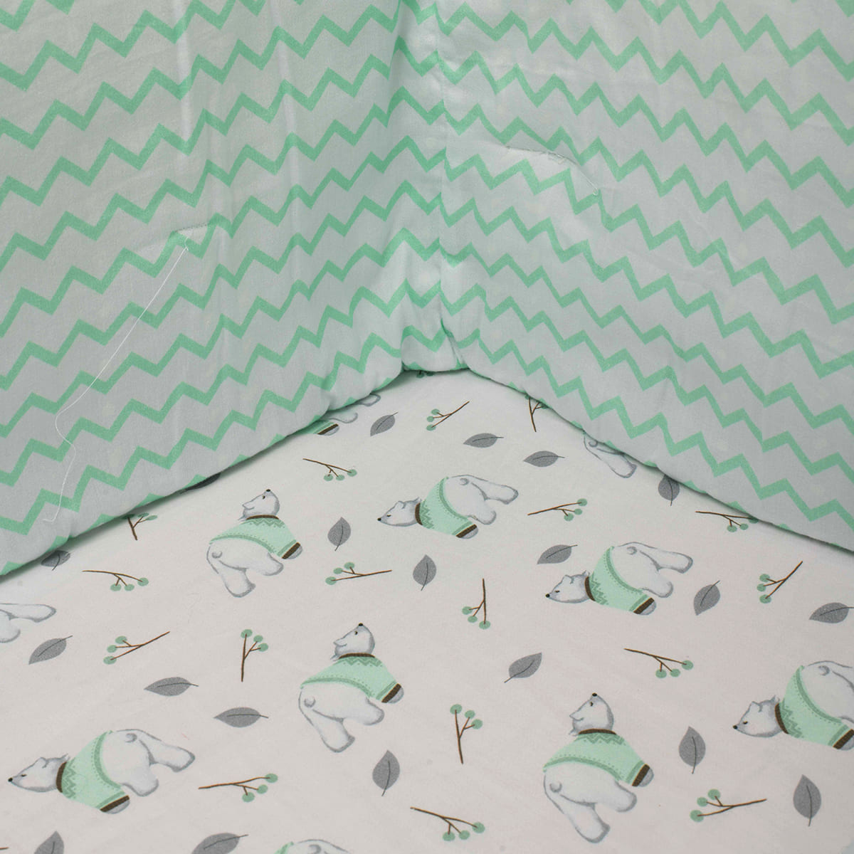 Cot Bedding Set with Bumper - Arctic | Set of 7