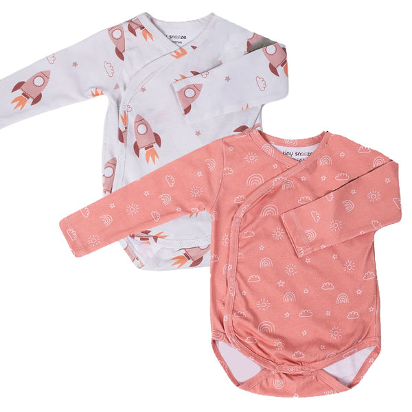 Kimono Bodysuits- Space & Magical Sky- Pack of 2