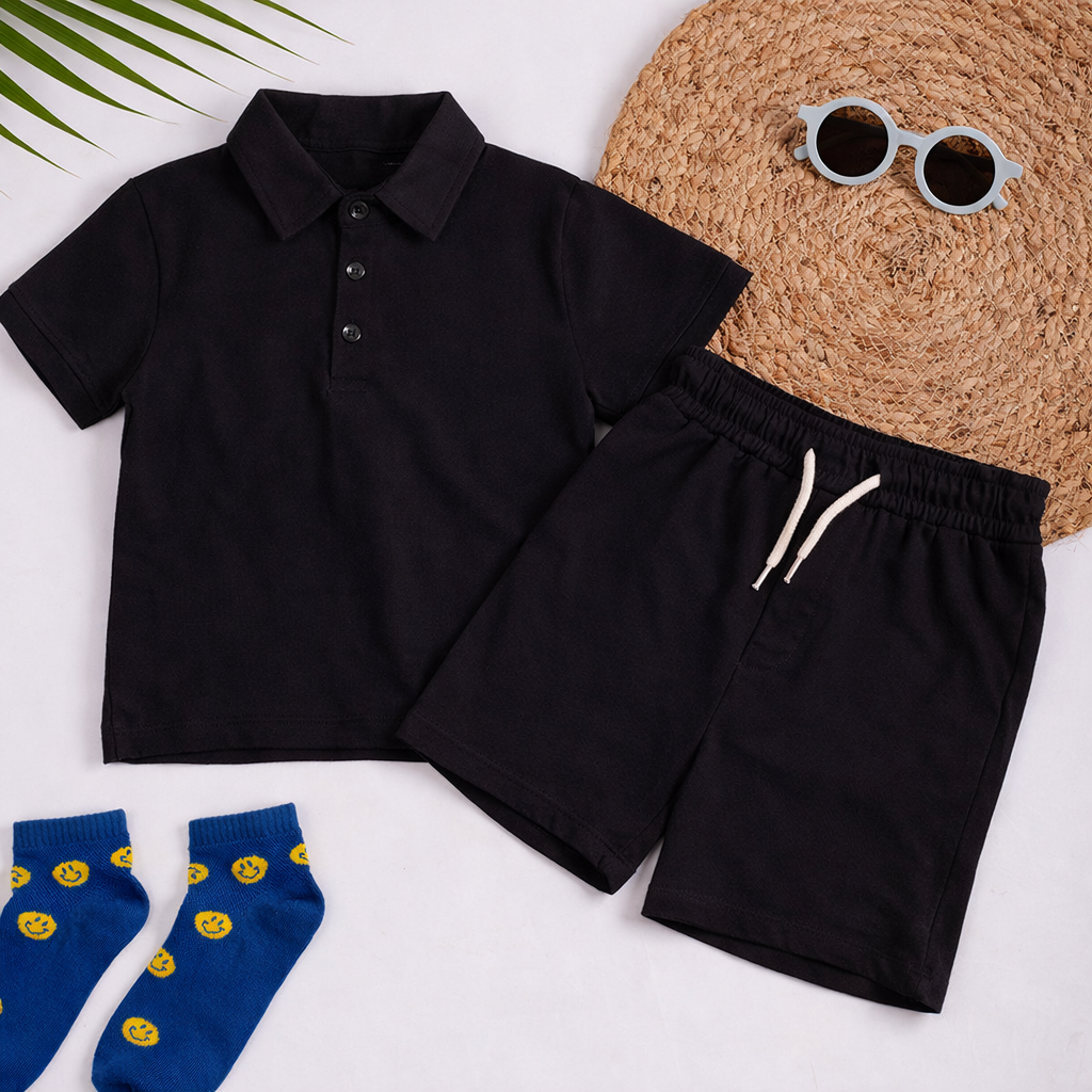 Boys Co-Ord Set- Black image 2