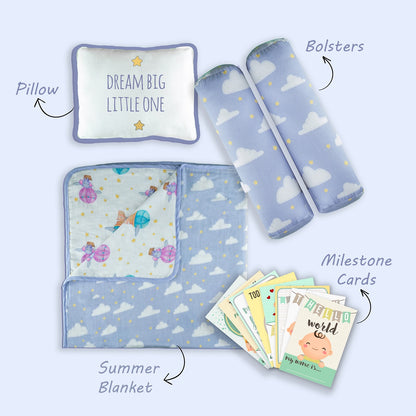 Mini Cot Set- Sky is the Limit| Set of 4
