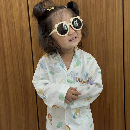 Cotton Nightsuit- Safari Animals
